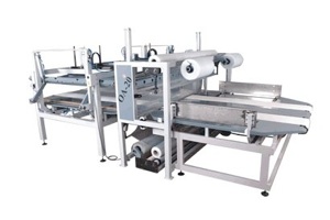 Polythene wrapping machine