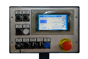 Control unit for panel cutter